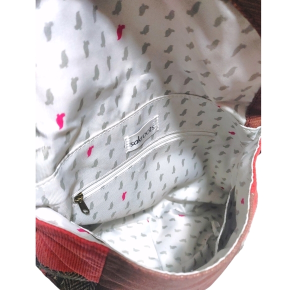 Sakroots Canvas Mixed Print Bohemian  Boho Foldover Crossbody Bag Handbag Purse - Picture 11 of 12